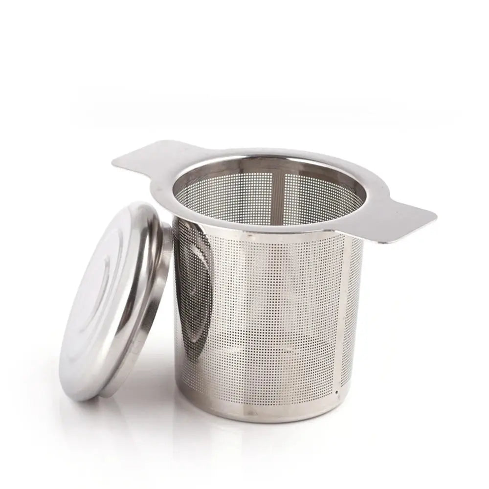 Premium Stainless Steel Tea Infuser with Cover | Leak-Free Tea Filter Accessory