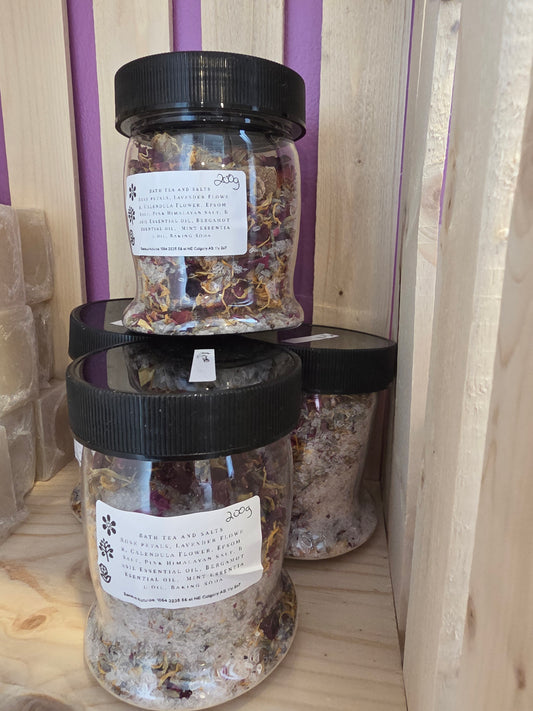 Salted bath tea